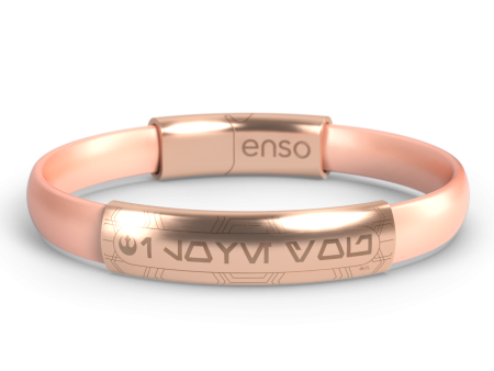 Star Wars Silicone Bracelet - I Love You (AUREBESH) - Rose Gold Online