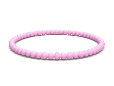 Beaded Stackable Silicone Bracelet - Cherry Blossom on Sale