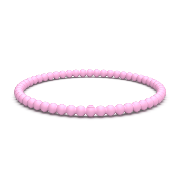 Beaded Stackable Silicone Bracelet - Cherry Blossom on Sale