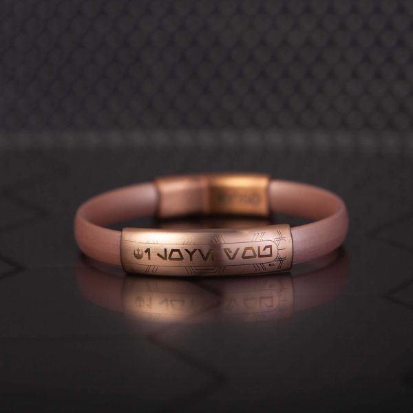 Star Wars Silicone Bracelet - I Love You (AUREBESH) - Rose Gold Online