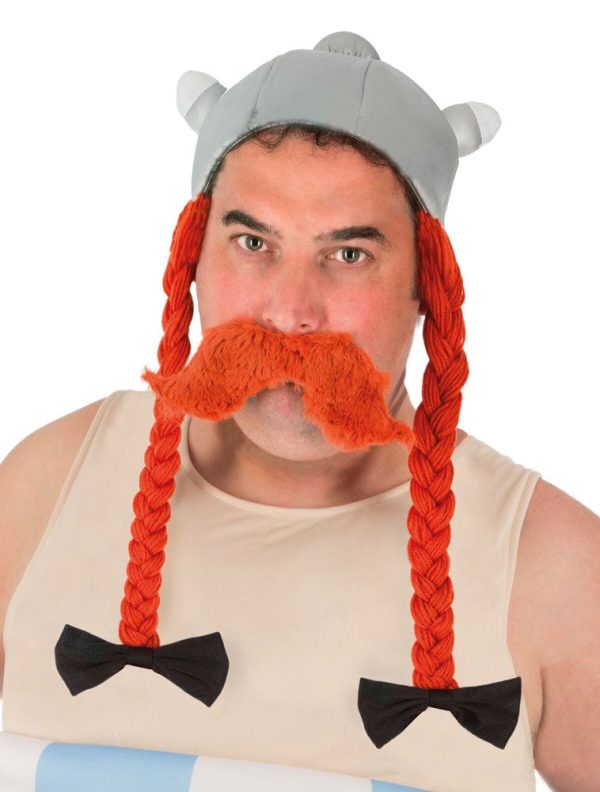 Obelix Helm mit Zöpfen für Herren Online now