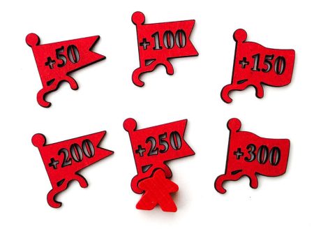 Carcassonne: Scoring Flags RED (Import) Online Sale