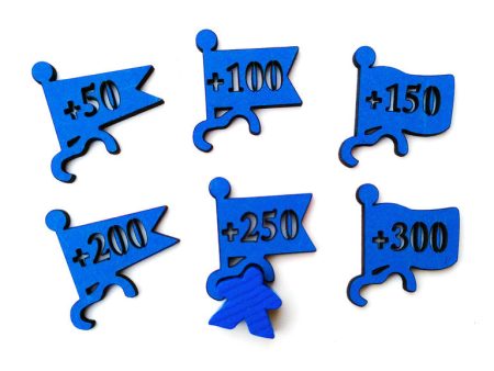 Carcassonne: Scoring Flags BLUE (Import) Online Hot Sale