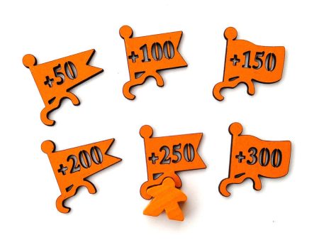 Carcassonne: Scoring Flags ORANGE (Import) For Cheap