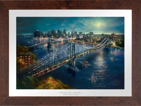 Moonlight over Manhattan - Limited Edition Paper For Sale