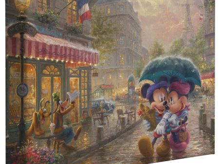 Disney Mickey and Minnie in Paris - 8  x 10  Gallery Wrapped Canvas For Discount