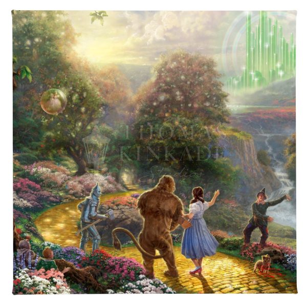 Dorothy Discovers the Emerald City - 14  x 14  Gallery Wrapped Canvas on Sale