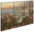 San Francisco, Lombard Street - 36  x 48  (Set of 3) Triptych Giclee Canvas Online Sale