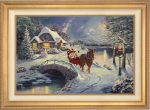 Disney Mickey and Minnie Evening Sleigh Ride - Jewel Edition Art on Sale