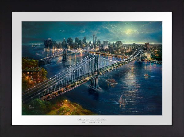 Moonlight over Manhattan - Limited Edition Paper For Sale