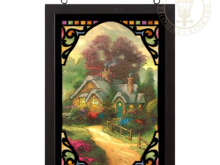 A New Day Dawning - 20  x 14  Framed Glass Art (Black Frame) Fashion