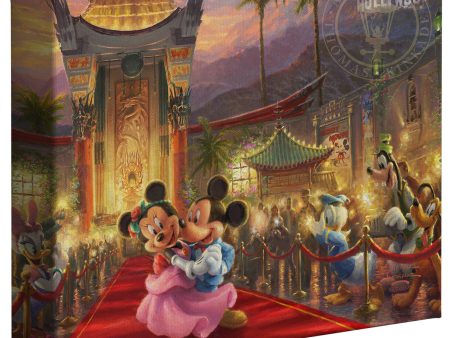 Disney Mickey and Minnie in Hollywood - 8  x 10  Gallery Wrapped Canvas Cheap