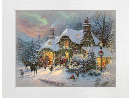 Santa s Night Before Christmas - 12.5  x 16  Framed Metal Print Online