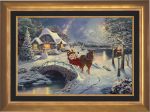 Disney Mickey and Minnie Evening Sleigh Ride - Jewel Edition Art on Sale