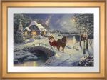 Disney Mickey and Minnie Evening Sleigh Ride - Limited Edition Paper For Cheap