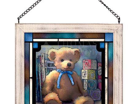 A Trusted Friend, Blue Bell - 9  x 9  Framed Glass Art Cheap