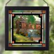 Old Fishin Hole - 9  x 9  Framed Glass Art Discount