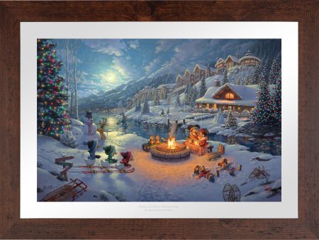 Disney Mickey and Minnie Christmas Lodge - Limited Edition Paper For Cheap