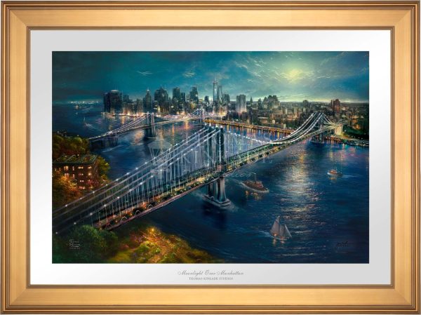 Moonlight over Manhattan - Limited Edition Paper For Sale