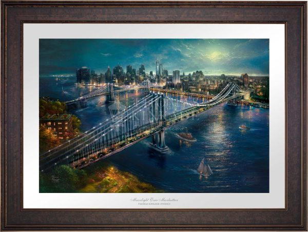 Moonlight over Manhattan - Limited Edition Paper For Sale