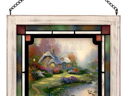 Everett s Cottage - 8  x 8  Framed Glass Art Cheap