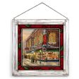 A Christmas Wish - 20  x 20  Framed Glass Art (White Frame) Online now