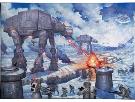 The Battle of Hoth™ - 10  x 14  - Gallery Wrapped Canvas Hot on Sale