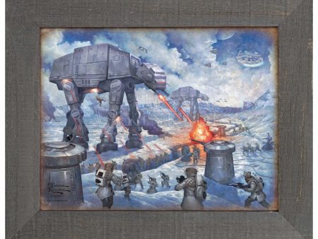 The Battle of Hoth™ - 12.5  x 16  Framed Metal Print Fashion