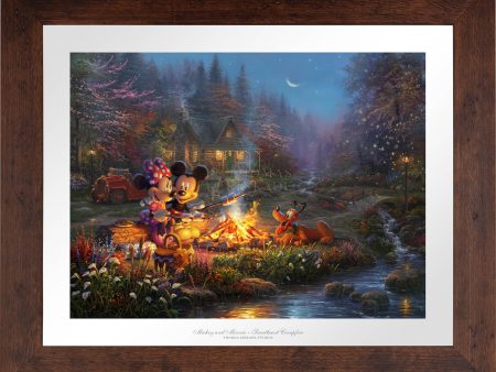 Disney Mickey and Minnie - Sweetheart Campfire - Limited Edition Paper Online Sale