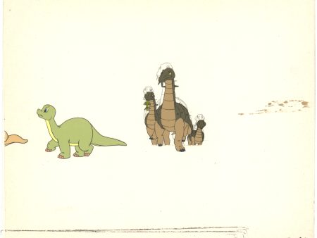 2 LOT of Dink the Little Dinosaur Production Animation Cels and Drawing (stuck) from Ruby Spears 1989-91 C920-21 Fashion