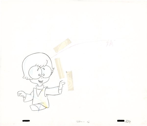 A Pup Named Scooby Doo Velma Hanna Barbera 1988-91 Production Animation Cel Drawing v11 Fashion