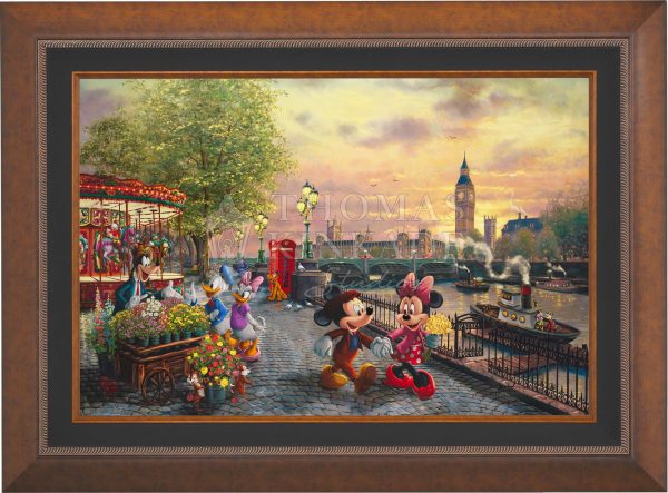 Disney Mickey and Minnie in London - Jewel Edition Art Hot on Sale