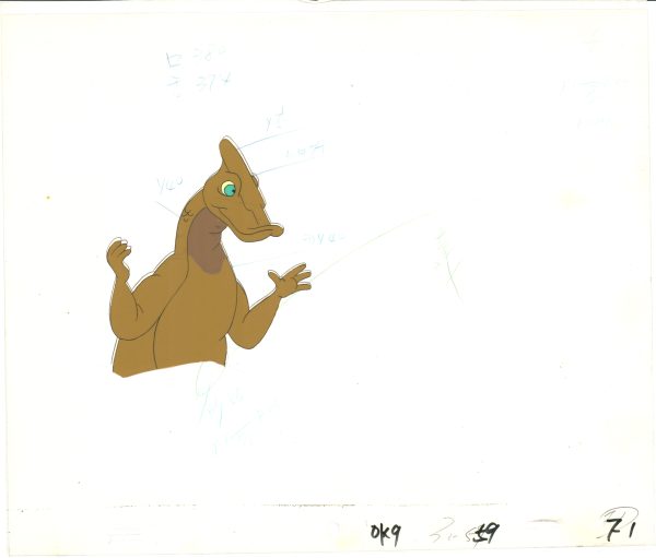 2 LOT of Dink the Little Dinosaur Production Animation Cels and Drawing (stuck) from Ruby Spears 1989-91 C1025-26 Discount