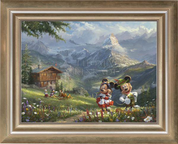 Disney Mickey and Minnie in the Alps - Jewel Edition Art Fashion