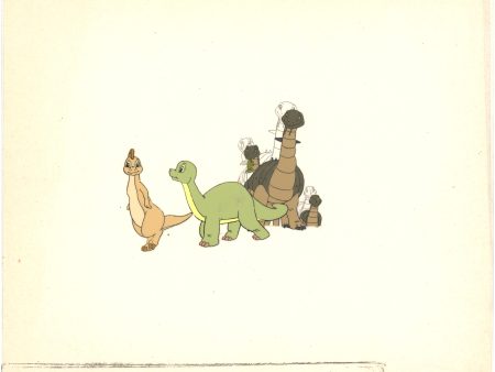 2 LOT of Dink the Little Dinosaur Production Animation Cels and Drawing (stuck) from Ruby Spears 1989-91 C929-35 For Sale