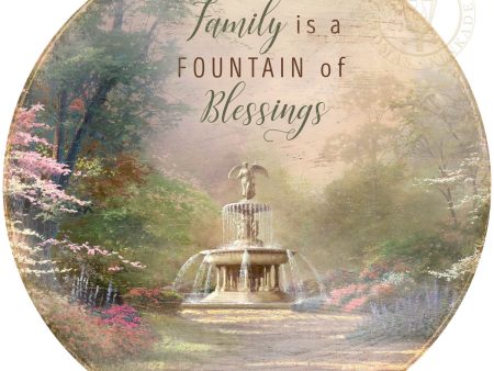 Family is a Fountain of Blessings - 21  Wood Signs Online Hot Sale