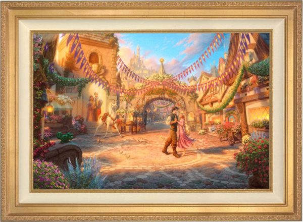 Disney Rapunzel Dancing in the Sunlit Courtyard - Jewel Edition Art Discount