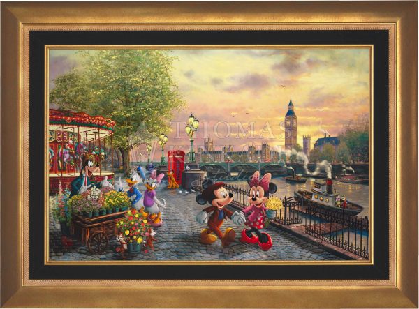 Disney Mickey and Minnie in London - Jewel Edition Art Hot on Sale