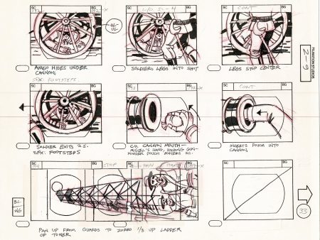 Zorro Storyboard Art Cartoon Page Vintage Animated Filmation 1981 B-011 Online