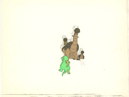 2 LOT of Dink the Little Dinosaur Production Animation Cels and Drawing (stuck) from Ruby Spears 1989-91 C907-08 Online Sale