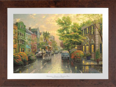 Charleston, Sunset on Rainbow Row - Limited Edition Paper on Sale