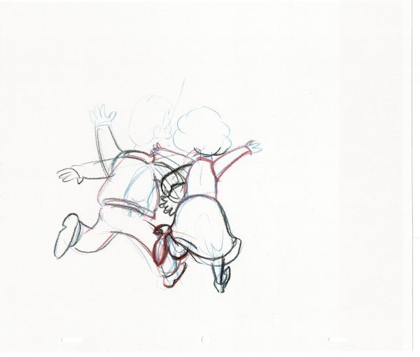 The Simpsons Original Production Animation Cel Drawing Fox from the Early 1990 s 402 For Discount