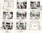 Zorro Storyboard Art Cartoon Page Vintage Animated Filmation 1981 B-025 on Sale