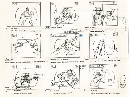 Zorro Storyboard Art Cartoon Page Vintage Animated Filmation 1981 A-050 Online