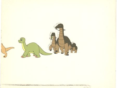 2 LOT of Dink the Little Dinosaur Production Animation Cels and Drawing (stuck) from Ruby Spears 1989-91 C918-19 For Sale