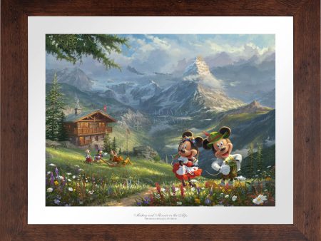 Disney Mickey and Minnie in the Alps - Limited Edition Paper on Sale