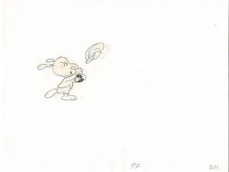 2 PEANUTS The Charlie Brown and Snoopy Show Production Animation Cel Drawings 1983-1985 11 For Sale