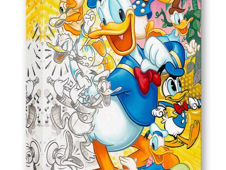 90 Years of Donald Duck Walt Disney Fine Art Tim Rogerson Limited Editionof 1500 Treasures on Canvas TOC  90 Years of Donald Duck  For Discount