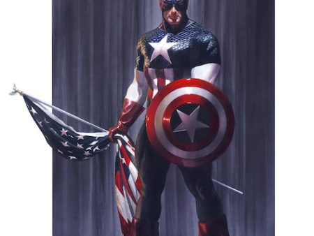 Alex Ross SIGNED Captain America Patriot Marvel SDCC 2024 Exclusive Print on Paper Limited Edition of 25 Printers Proof Edition For Cheap