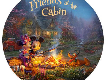 Disney Mickey and Minnie - Sweetheart Campfire - 21  Wood Signs Hot on Sale